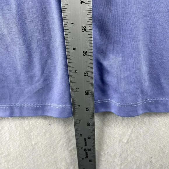 Calvin Klein Polo Shirt Mens XL Indigo Purple Collared Button Front Short Sleeve - Picture 4 of 12